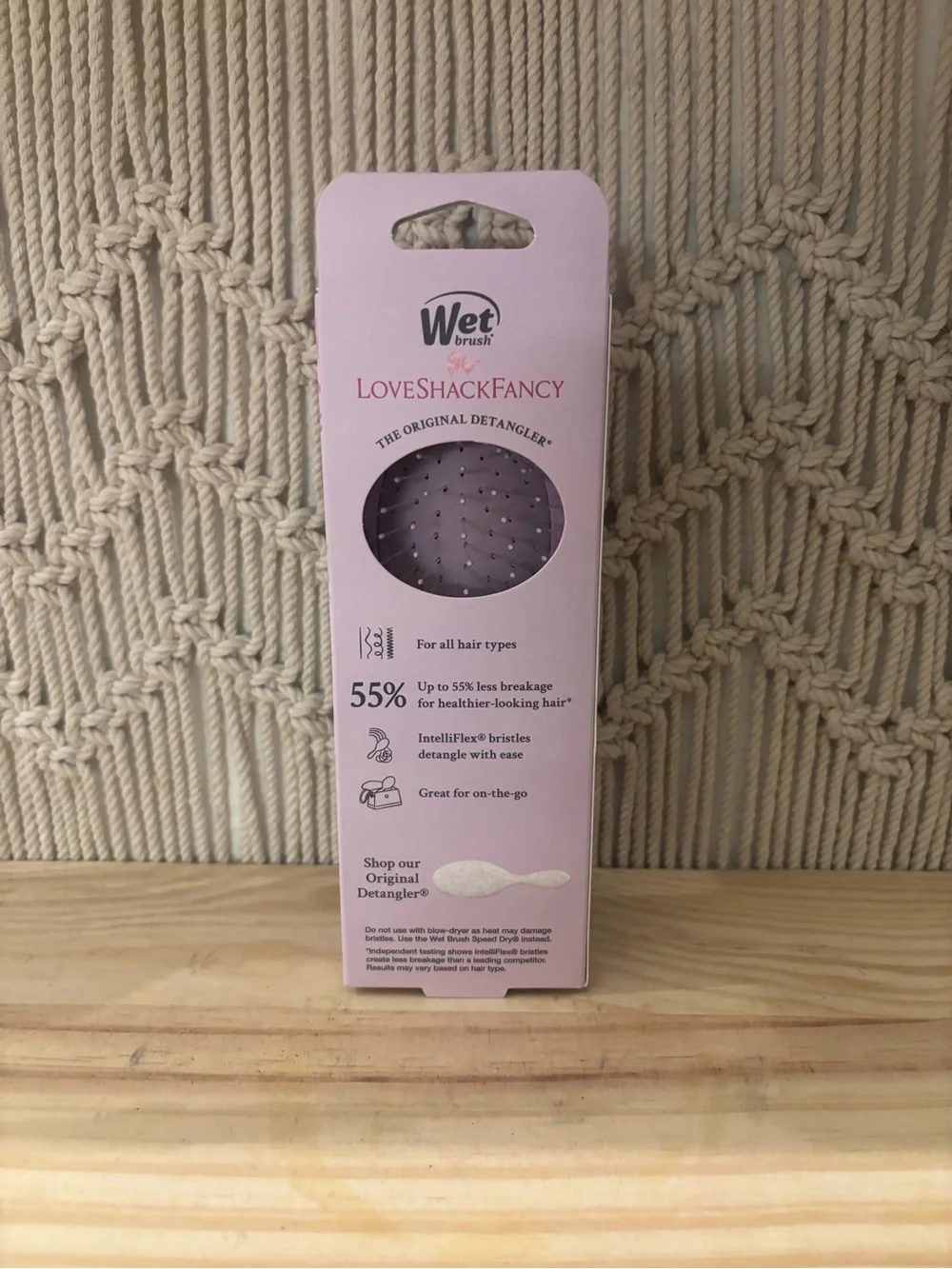 LoveShackFancy x Wet Brush Mini Detangler in Lavender Floral